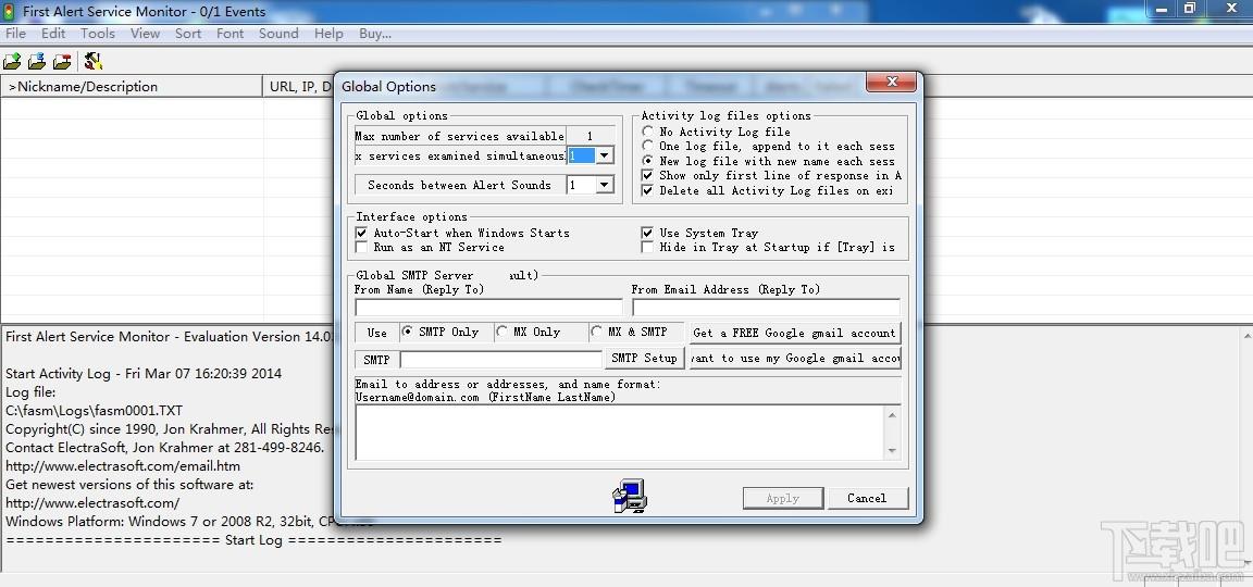 First Alert Service Monitor,First Alert Service Monitor下载,网络监视工具